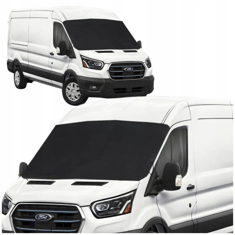 Mata antyszronowa na szybę przednią VAN BUS ochrona na zimę i lato czarna