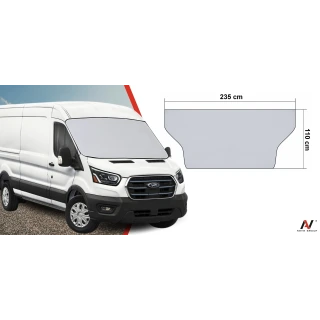 Antyszronowa mata osłona na szybę van bus lato/zima 235x110cm