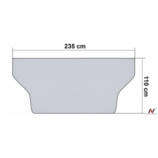 Antyszronowa mata osłona na szybę van bus lato/zima 235x110cm