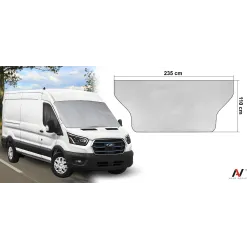 Osłona Przeciwsłoneczna Mata Antyszronowa na Szybę VAN BUS 235x110 Całoroczna