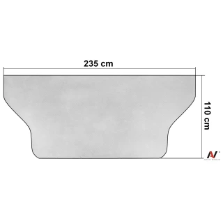 Osłona Przeciwsłoneczna Mata Antyszronowa na Szybę VAN BUS Całoroczna 235x110cm