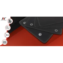 Dywaniki Samochodowe Welurowe Alfa Romeo Gulietta 2010-2018r Exclusive Komplet Grafitowe