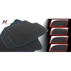 Dywaniki Samochodowe Welurowe Alfa Romeo Gulietta 2010-2018r Exclusive Komplet Grafitowe