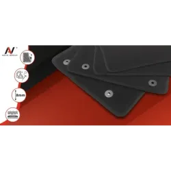 Dywaniki Samochodowe Welurowe Renault Scenic III 2009-2016r Exclusive Komplet Grafitowe