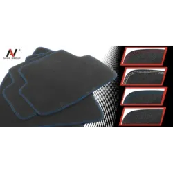 Dywaniki Samochodowe Welurowe Renault Scenic III 2009-2016r Exclusive Komplet Grafitowe