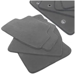 Dywaniki Samochodowe Welurowe Alfa Romeo Gulietta 2010-2018r Exclusive Komplet Szare