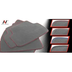 Dywaniki Samochodowe Welurowe Alfa Romeo Gulietta 2010-2018r Exclusive Komplet Szare