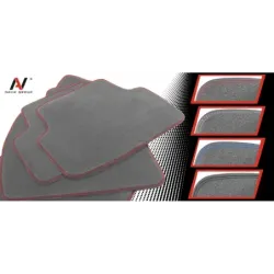Dywaniki Samochodowe Welurowe Audi A3 8P 2003-2013r Exclusive Komplet Szare