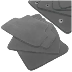 Dywaniki Samochodowe Welurowe Audi A4 B6 2000-2006r Exclusive Komplet Szare