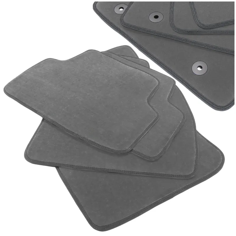 Dywaniki Samochodowe Welurowe BMW Seria 3 F30 2012-2020r Exclusive Komplet Szare