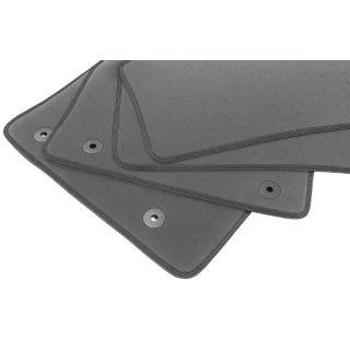 Dywaniki Samochodowe Welurowe Ford Fiesta VI 2001-2008r Exclusive Komplet Szare