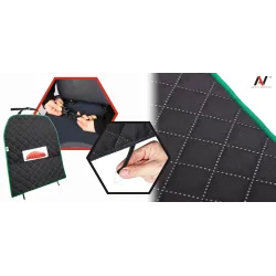 Osłona na tył fotela z kieszenią mata ochronna ochraniacz samochodowy tyłu