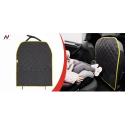 Osłona na tył fotela z kieszenią mata ochronna ochraniacz samochodowy tyłu