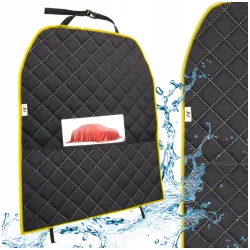 Osłona na tył fotela z kieszenią mata ochronna ochraniacz samochodowy tyłu