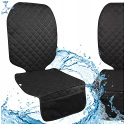 Mata ochronna pod fotelik samochodowy ochronna osłona na fotel czarna