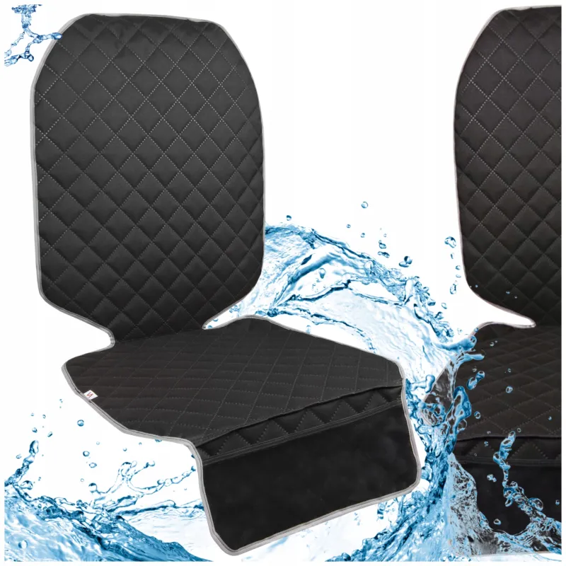 Mata ochronna pod fotelik samochodowy ochronna osłona na fotel szara