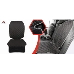 Mata ochronna pod fotelik samochodowy ochronna osłona na fotel szara