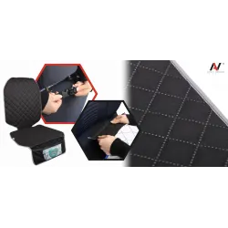 Mata ochronna pod fotelik samochodowy ochronna osłona na fotel szara