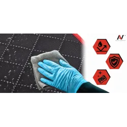 Mata ochronna pod fotelik samochodowy ochronna osłona na fotel czerwona