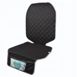 Mata ochronna pod fotelik samochodowy ochronna osłona na fotel szara