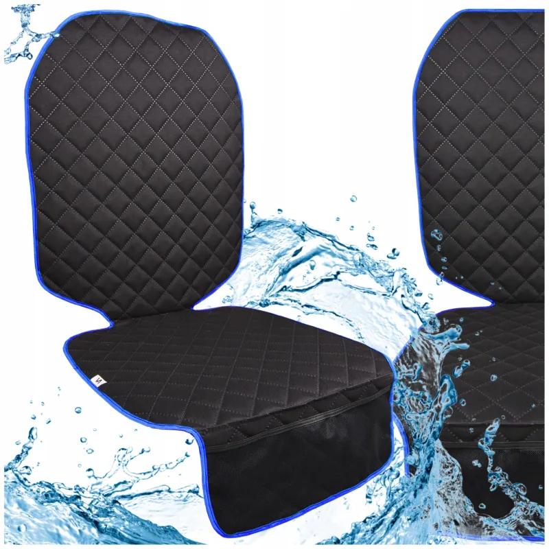 Mata ochronna pod fotelik samochodowy ochronna osłona na fotel niebieska