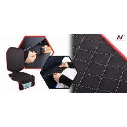 Mata ochronna pod fotelik samochodowy ochronna osłona na fotel czerwona