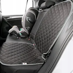 Mata ochronna pod fotelik samochodowy ochronna osłona na fotel szara