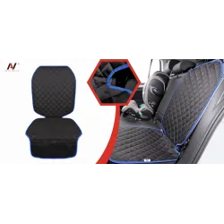 Mata ochronna pod fotelik samochodowy ochronna osłona na fotel niebieska