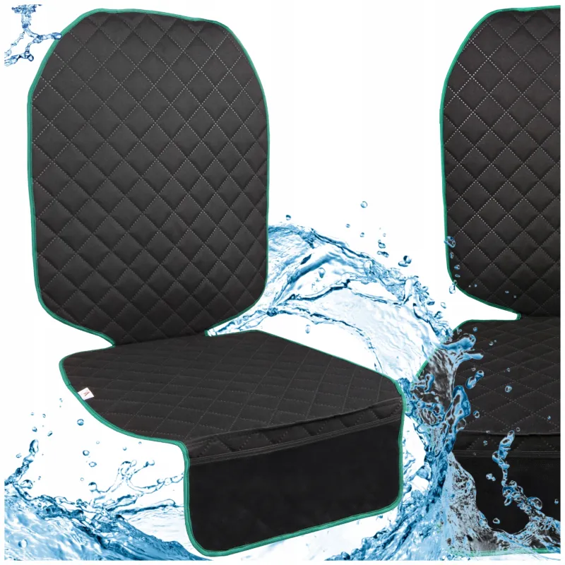 Mata ochronna pod fotelik samochodowy ochronna osłona na fotel zielona