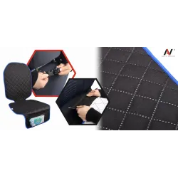 Mata ochronna pod fotelik samochodowy ochronna osłona na fotel niebieska