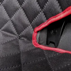 Mata ochronna pod fotelik samochodowy ochronna osłona na fotel czerwona