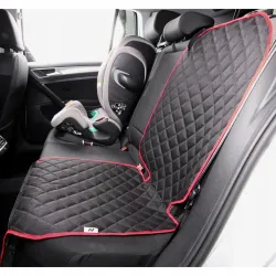 Mata ochronna pod fotelik samochodowy ochronna osłona na fotel czerwona