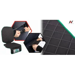 Mata ochronna pod fotelik samochodowy ochronna osłona na fotel zielona