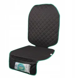 Mata ochronna pod fotelik samochodowy ochronna osłona na fotel zielona