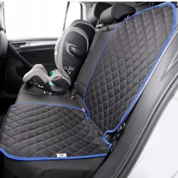 Mata ochronna pod fotelik samochodowy ochronna osłona na fotel niebieska