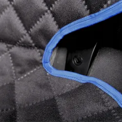 Mata ochronna pod fotelik samochodowy ochronna osłona na fotel niebieska