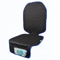 Mata ochronna pod fotelik samochodowy ochronna osłona na fotel niebieska