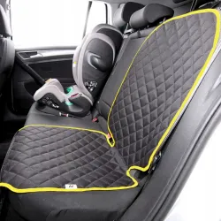 Mata ochronna pod fotelik samochodowy ochronna osłona na fotel żółta