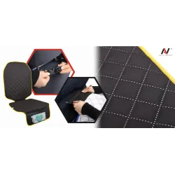 Mata ochronna pod fotelik samochodowy ochronna osłona na fotel żółta