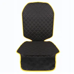 Mata ochronna pod fotelik samochodowy ochronna osłona na fotel żółta
