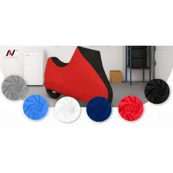 Pokrowiec na Motocykl z Kufrem Garażowy L 245x125 Delikatny Miękki Royal