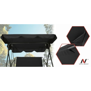 Daszek do Huśtawki Ogrodowej Dach Materiał Wodoodporny 166x112cm UV Mocny