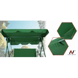 Daszek do Huśtawki Ogrodowej Dach Materiał Wodoodporny 210x145cm UV Mocny