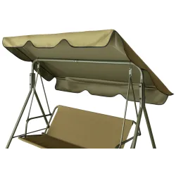 Daszek do Huśtawki Ogrodowej Dach Materiał Wodoodporny 210x145cm UV Mocny