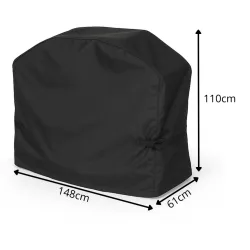 Pokrowiec Ochronny na Grill Gazowy Wodoodporny UV Ogrodowy 148x61x110 Pasy