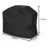 Pokrowiec Ochronny na Grill Gazowy Wodoodporny UV Ogrodowy 148x61x110 Pasy