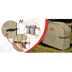 Pokrowiec Ochronny na Grill Gazowy Wodoodporny UV Ogrodowy 126x52x101 Pasy