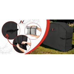 Pokrowiec Ochronny na Grill Gazowy Wodoodporny UV Ogrodowy 135x52x101 Pasy