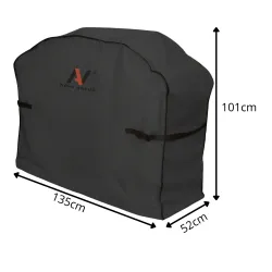 Pokrowiec Ochronny na Grill Gazowy Wodoodporny UV Ogrodowy 135x52x101 Pasy