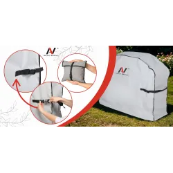 Pokrowiec Ochronny na Grill Gazowy Wodoodporny UV Ogrodowy 148x61x110 Pasy